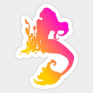 Basking Mermaid Sticker